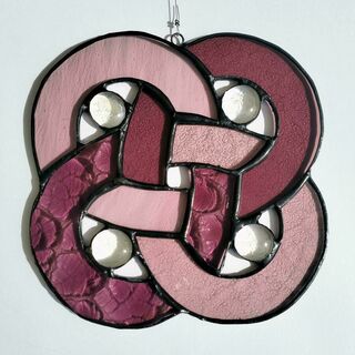 stained glass celtic knots and symbols