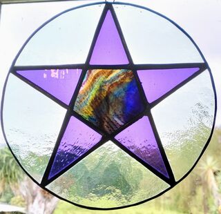 stained glass witchy pagan and gothic