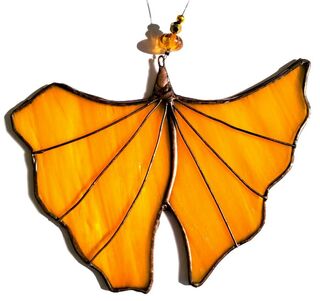 Orange ginkgo leaf