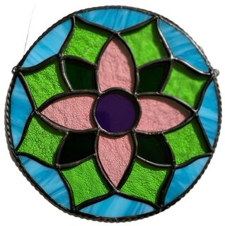 Pink blue mandala
