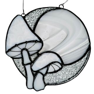 White mushroom clear moon