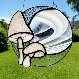 stained glass mushroom
