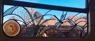 Tumbleweed bus window